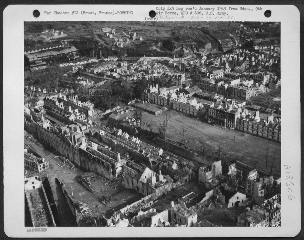 Bomb Damage To Brest France