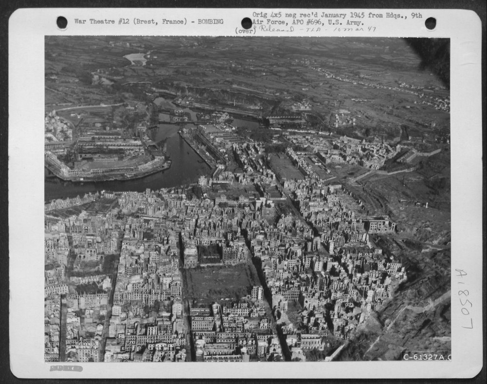 Bomb Damage To Brest France
