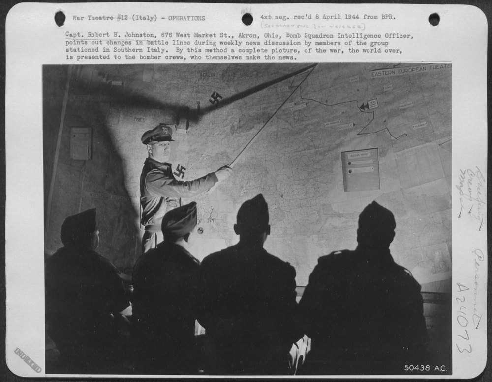Bomb Squadron Intelligence Officer in Southern Italy