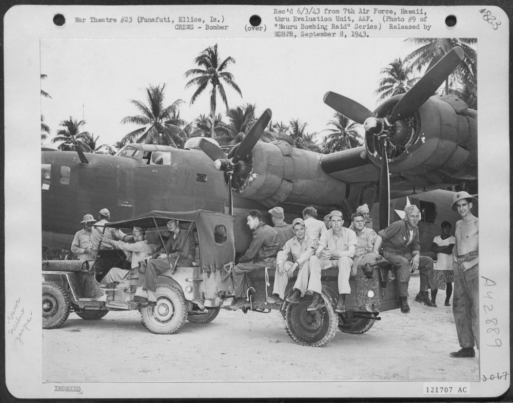 Bomber Crews At Funafuti