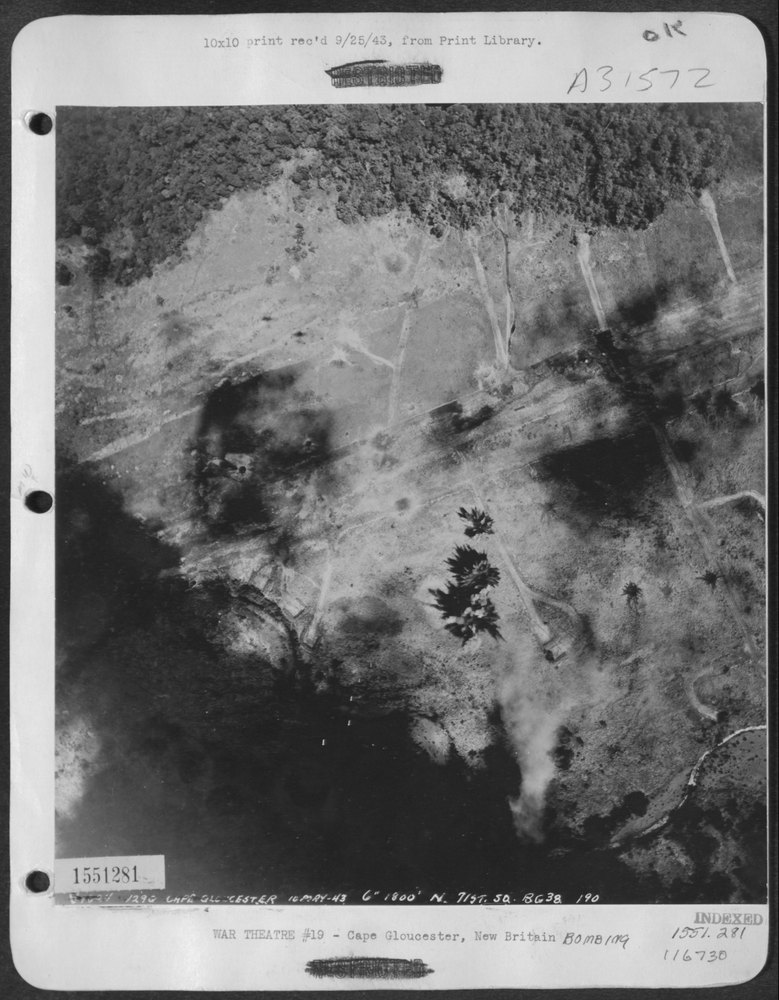 Bombing at Cape Gloucester