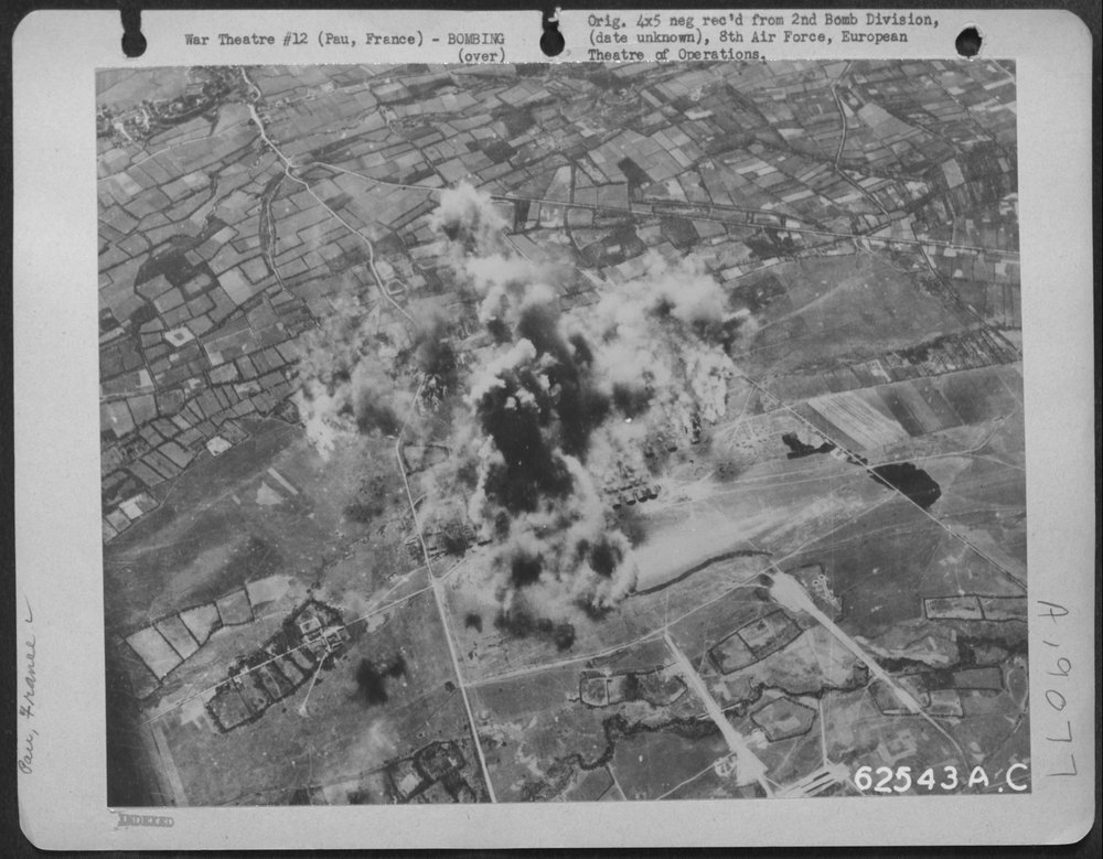 Bombing at Pau France