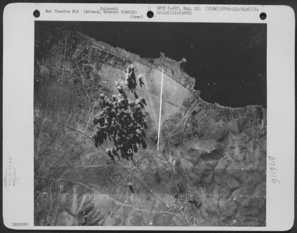 Bombing Athens-Kalamaki Airdrome