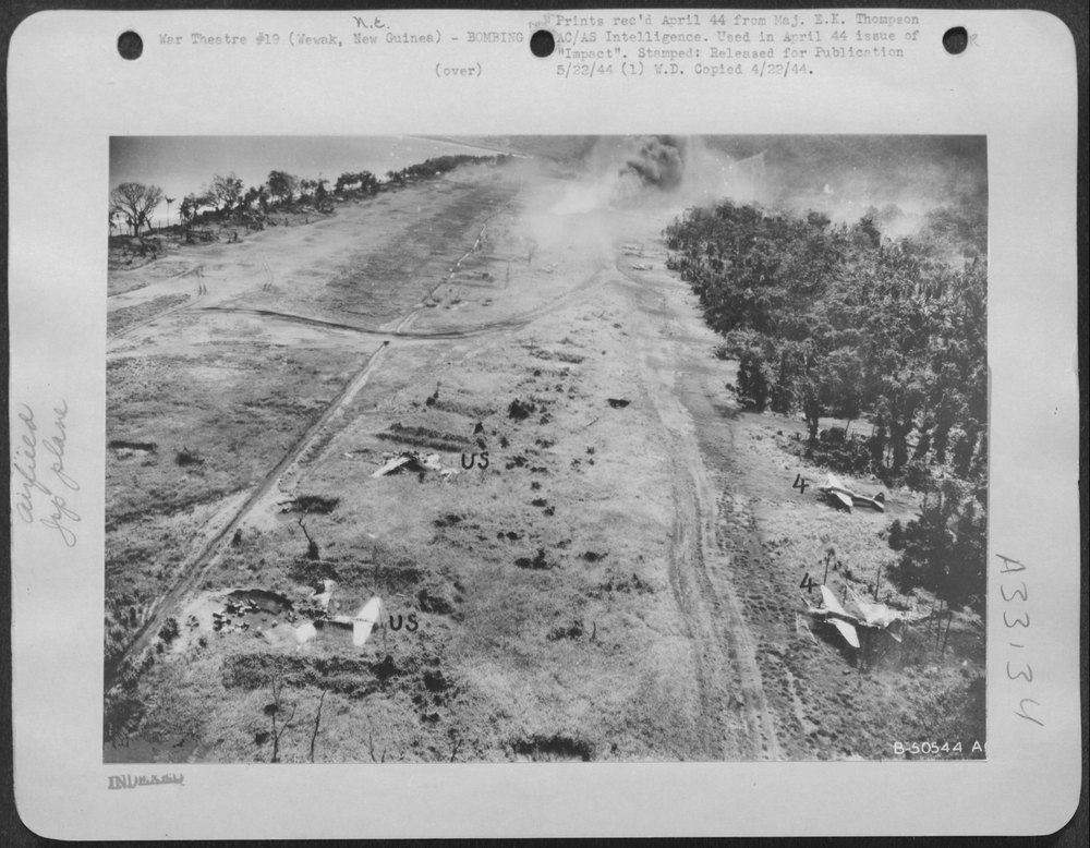 Bombing Dagua Airdrome Wewak