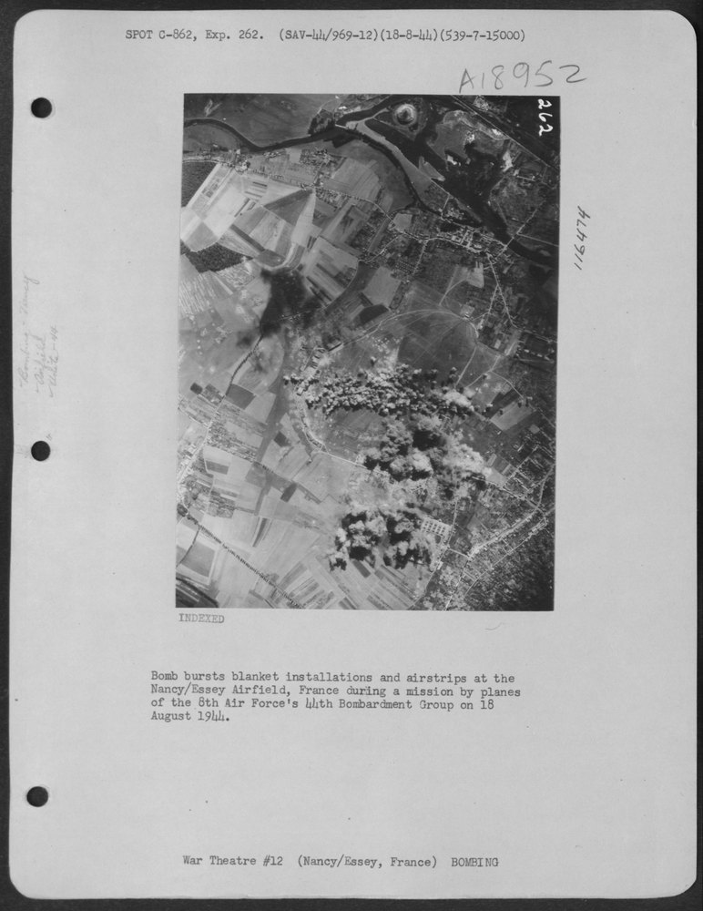Bombing Nancy airfield
