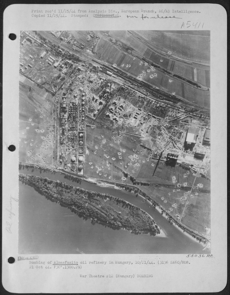 Bombing of Almasfuzito oil refinery in Hungary