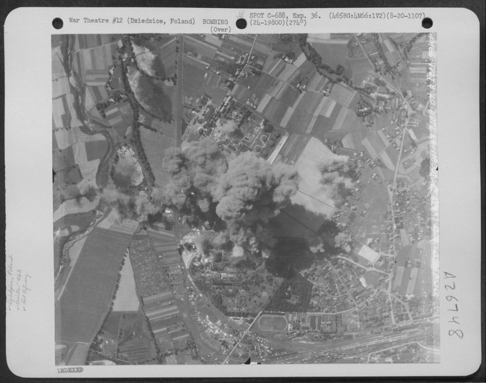 Bombing Oil Refinery at Dziedzice