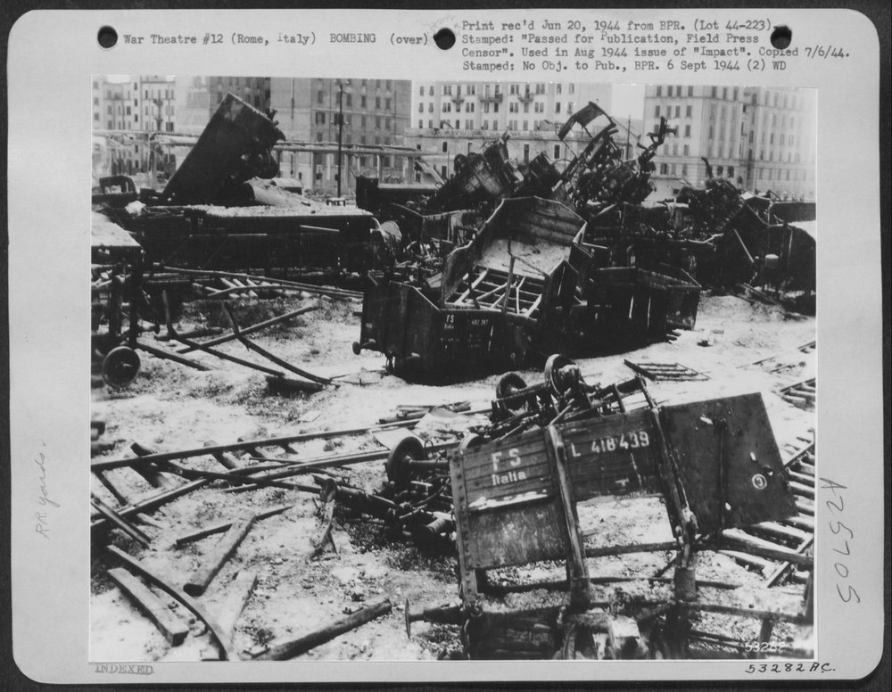 Bombing Tiburtina Railroad Yards Rome