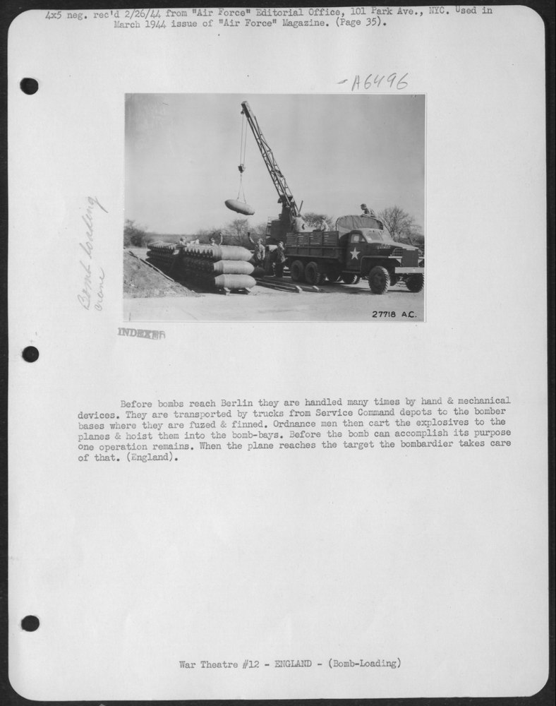 Bombs at bomber bases