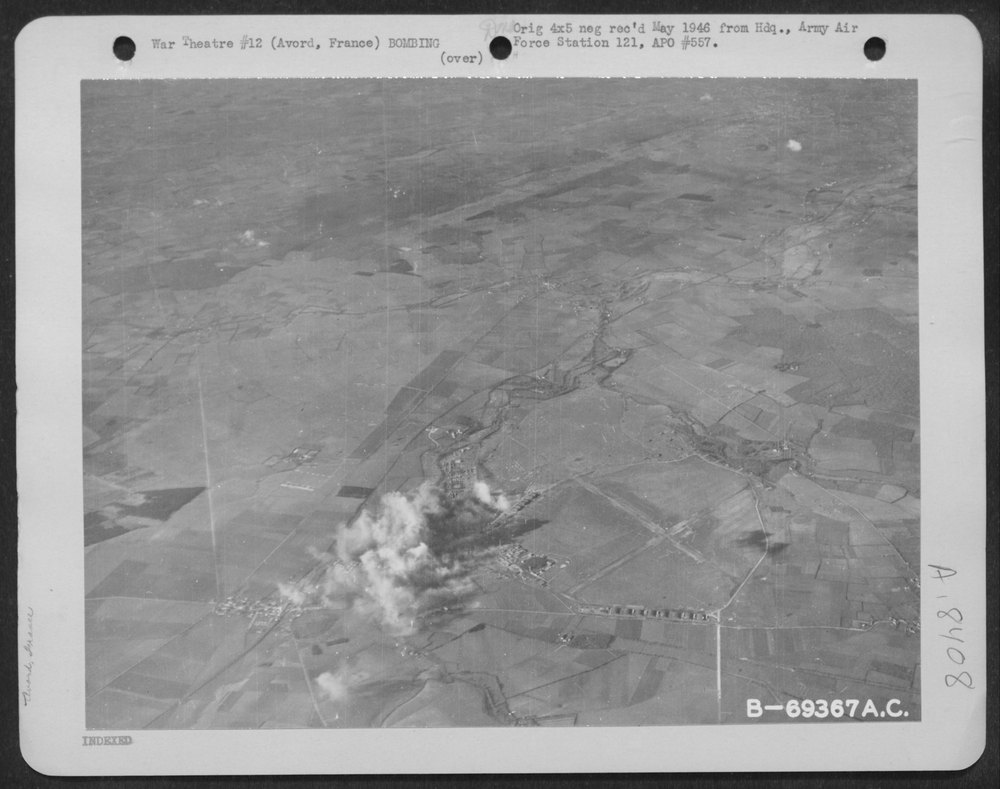 Bombs hit Avord airdrome