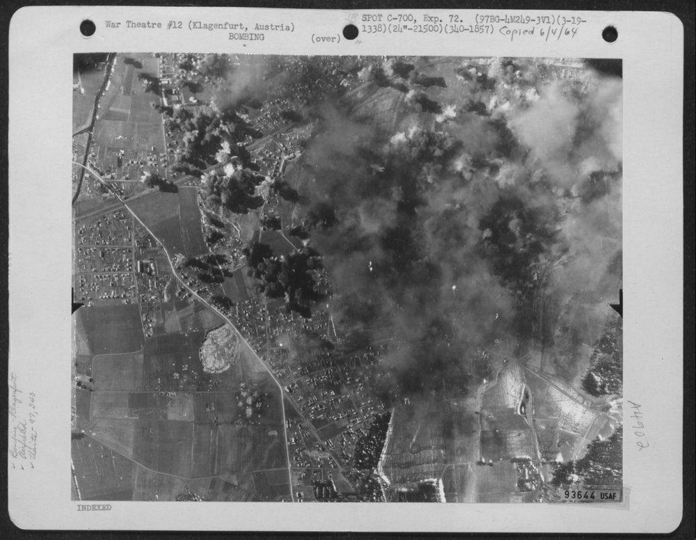 Bombs on Klagenfurt airdrome