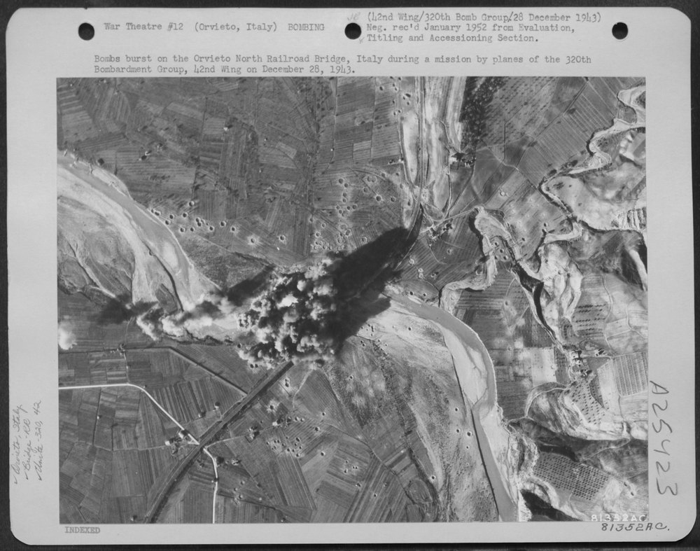 Bombs on Orvieto North Railroad Bridge