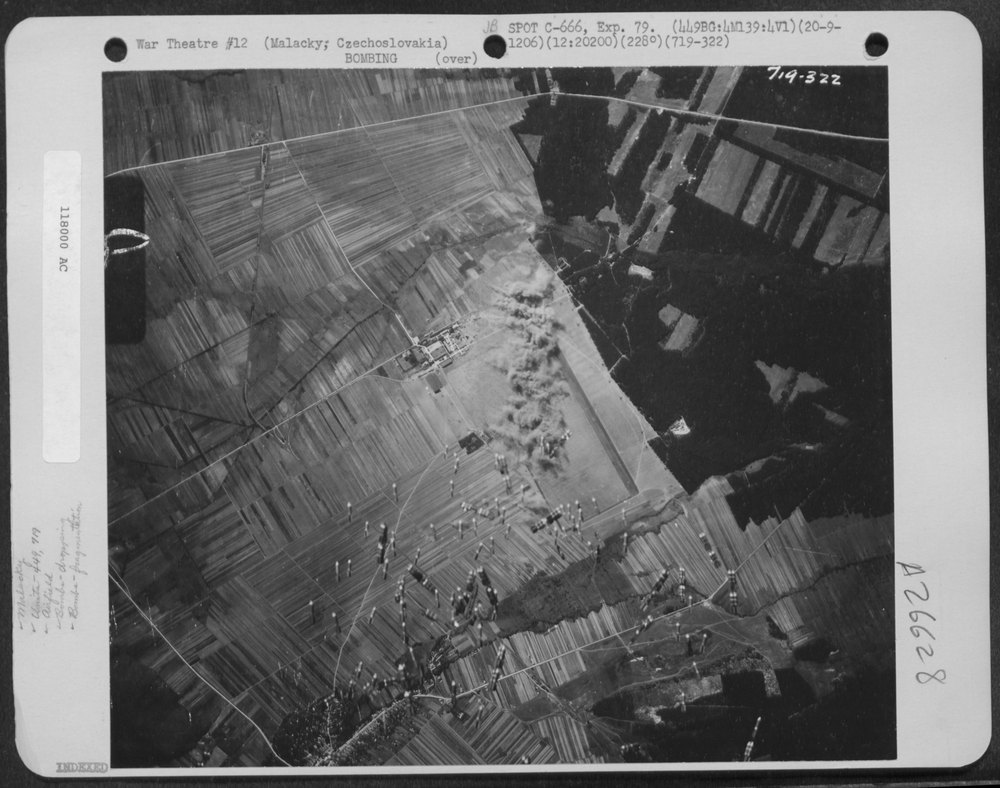 Bombs over Malacky Airdrome