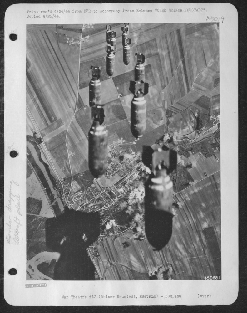 Bombs over Wiener Neustadt plant