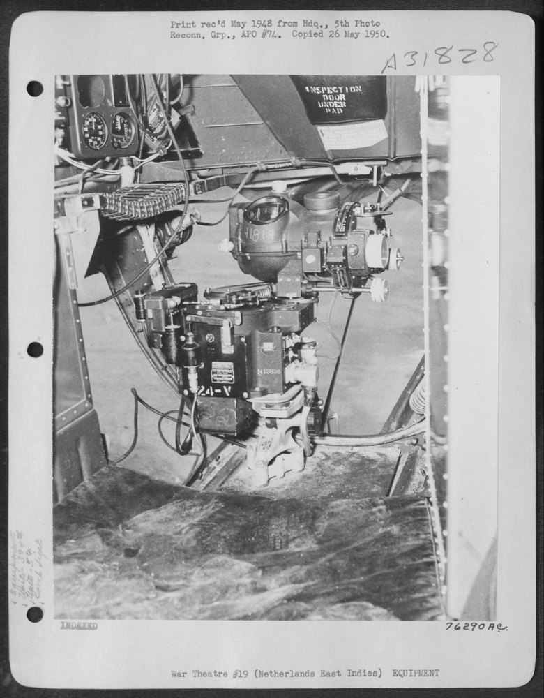 Bombsight in B-24 at Netherlands East Indies base