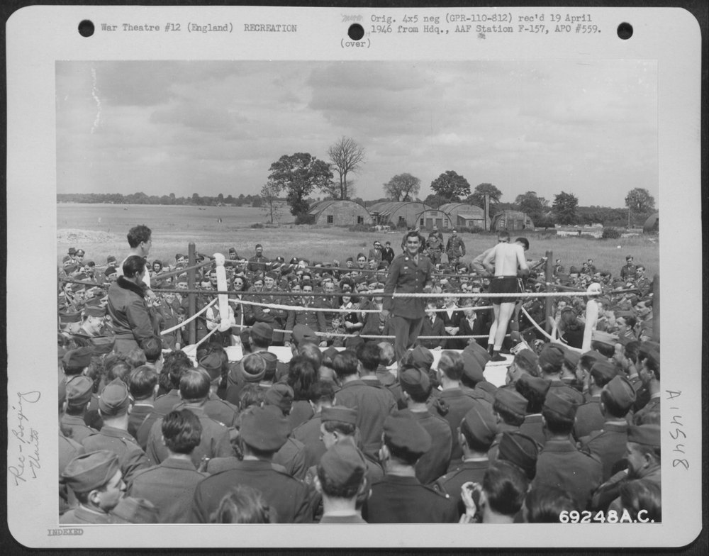 Boxing match in the ETO