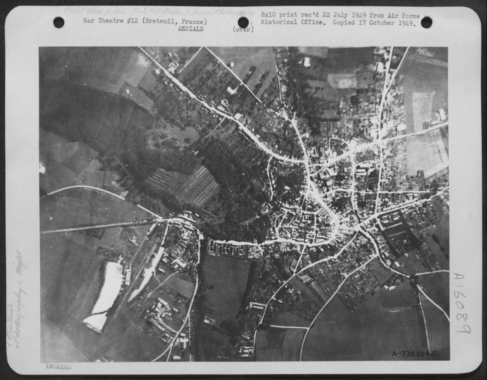 Breteuil France at night