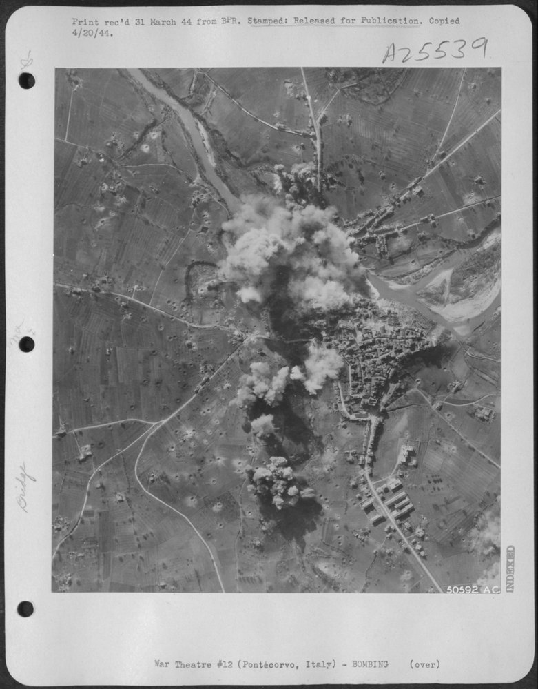 Bridge at Pontecorvo bombed