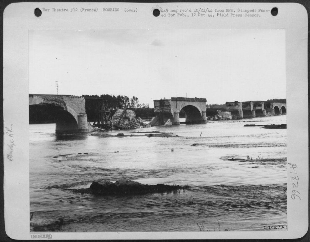 Bridge over Loire in France