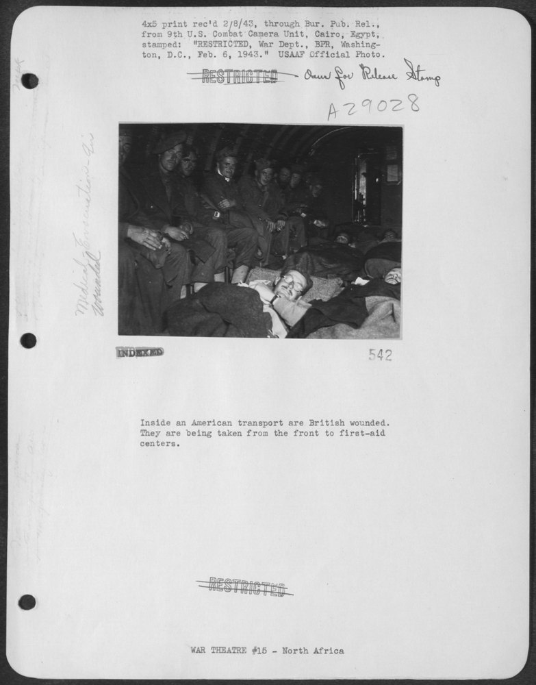 British wounded in American transport