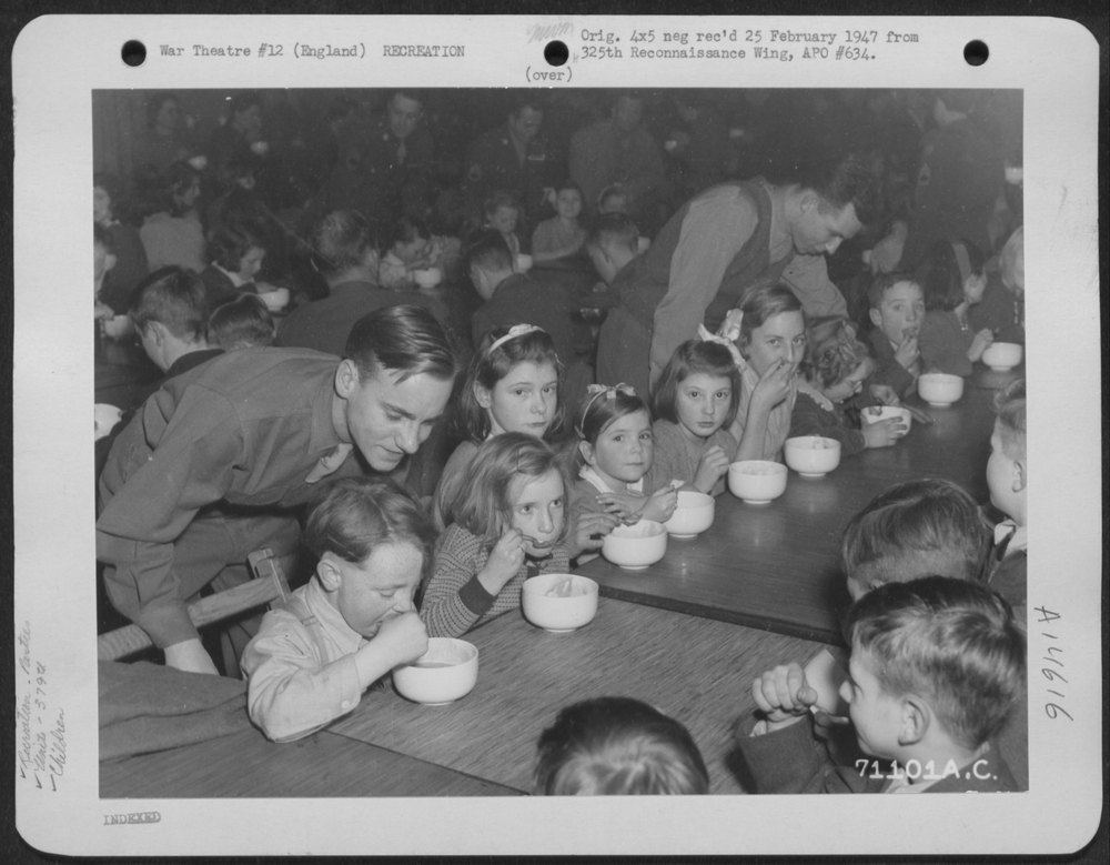British Youngsters At 8th Air Force Base