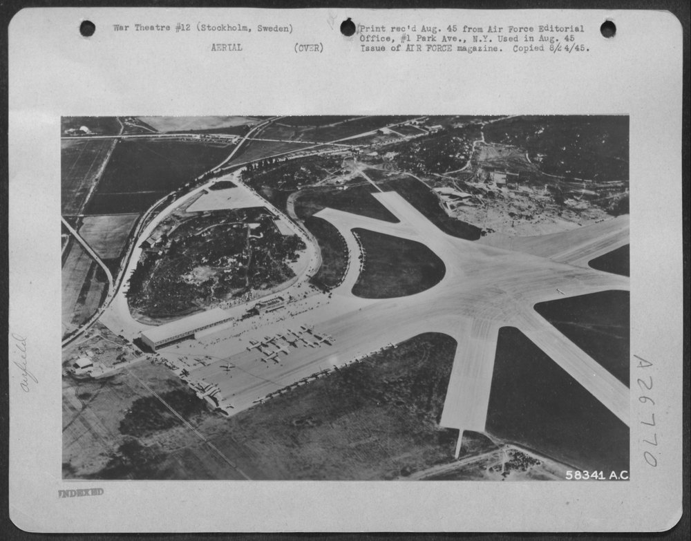 Bromms airport in Stockholm