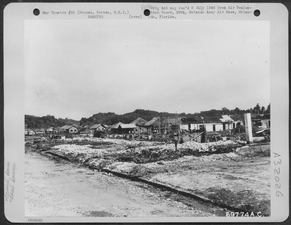 Brunei beach after bombing