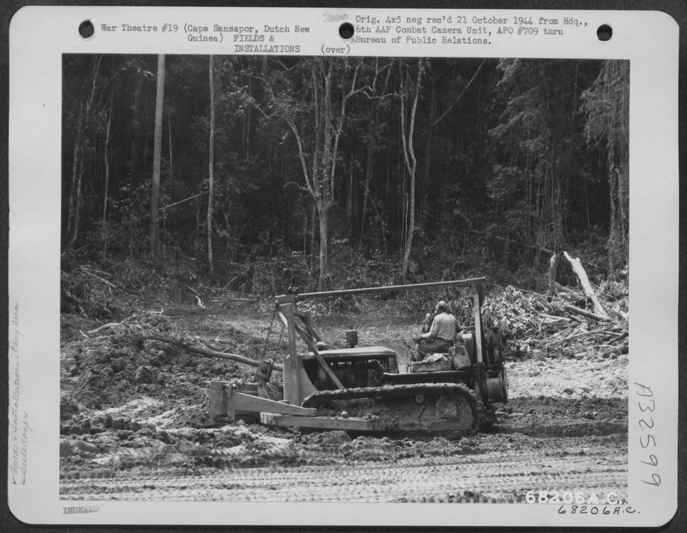 Bulldozer near Cape Sansapor
