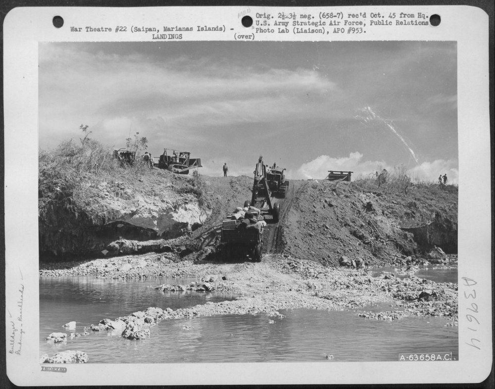 Bulldozer on Saipan
