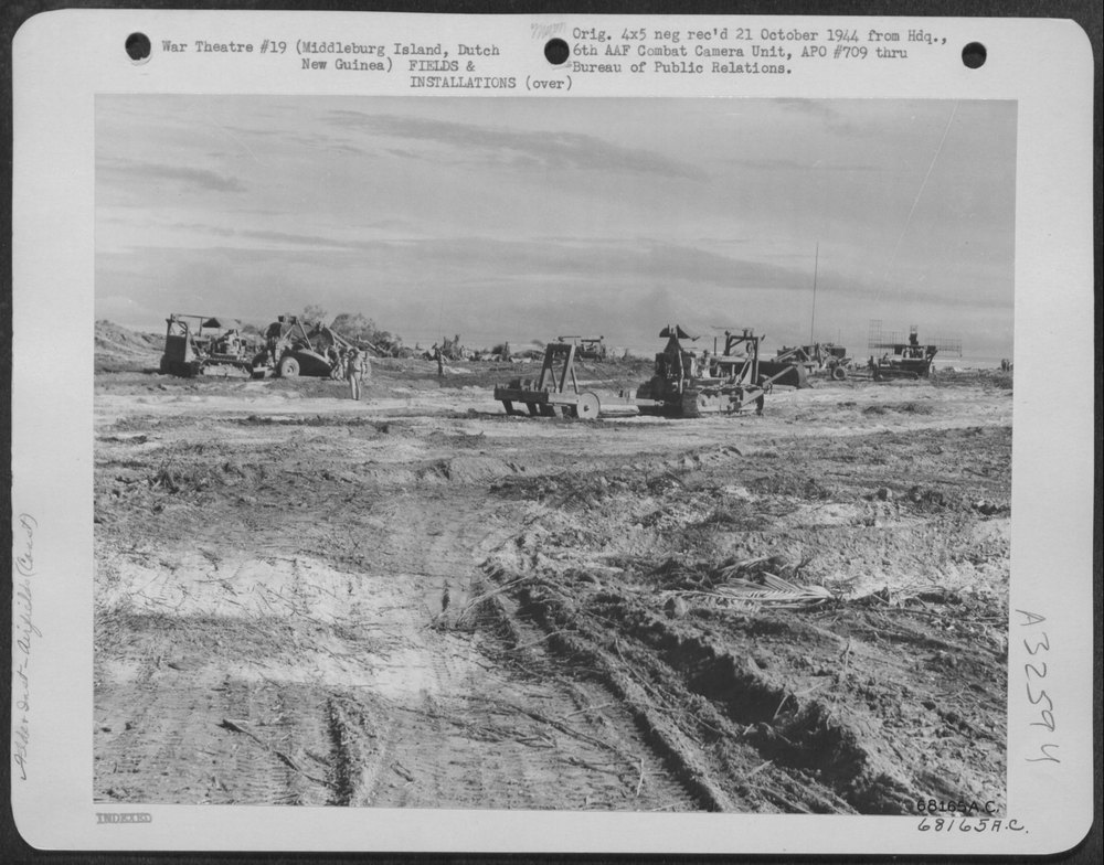 Bulldozers on Middleburg Island
