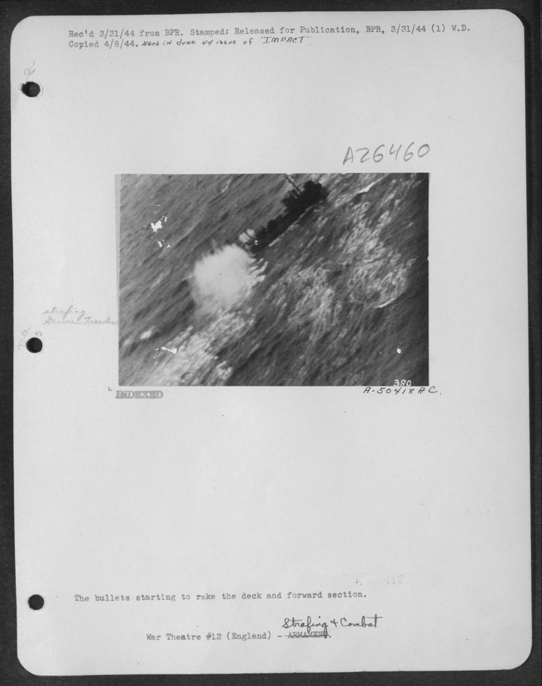 Bullets rake deck and forward section