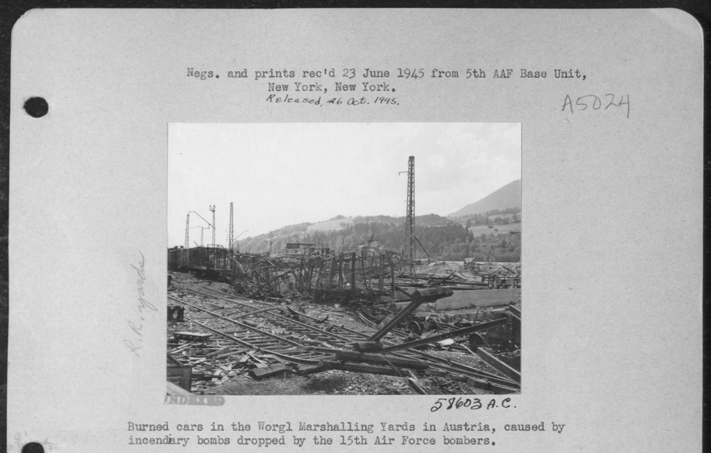 Burned Cars In Worgl Marshalling Yards