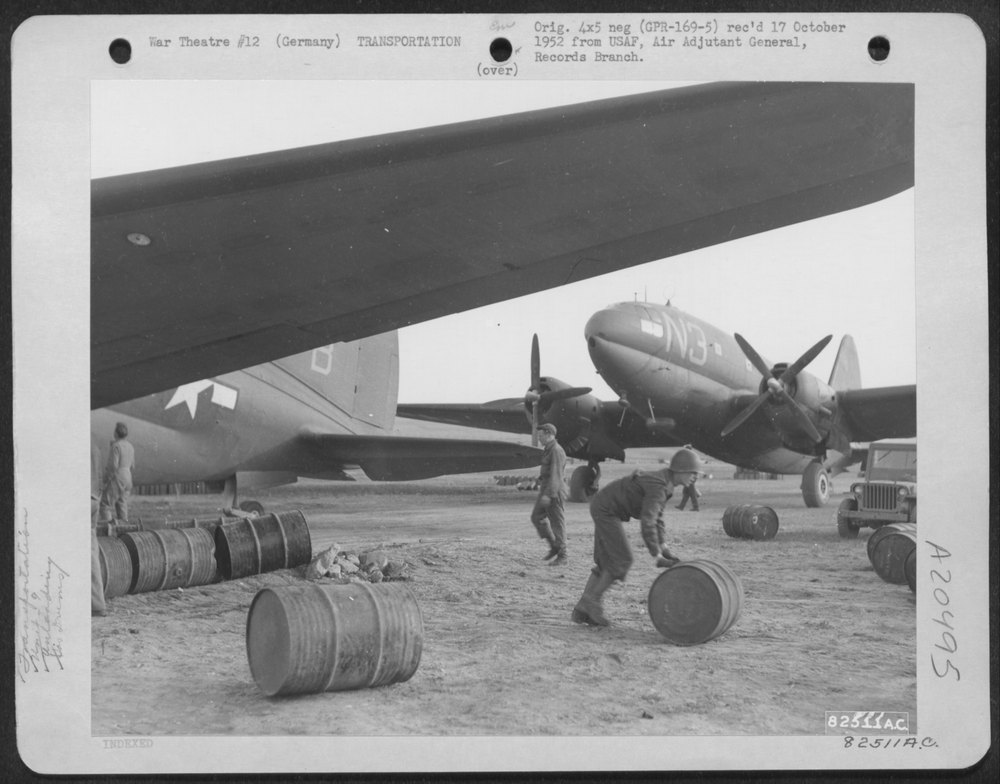 C-46 Commandos at Allies airstrip