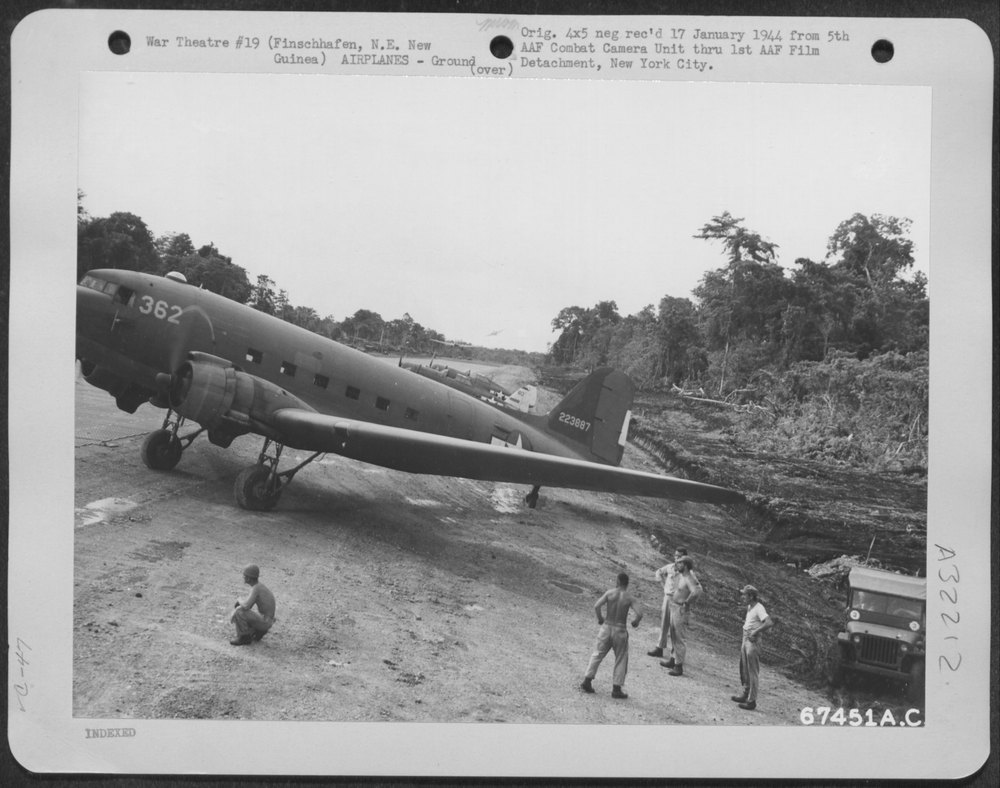 C-47 at Finschhafen airstrip