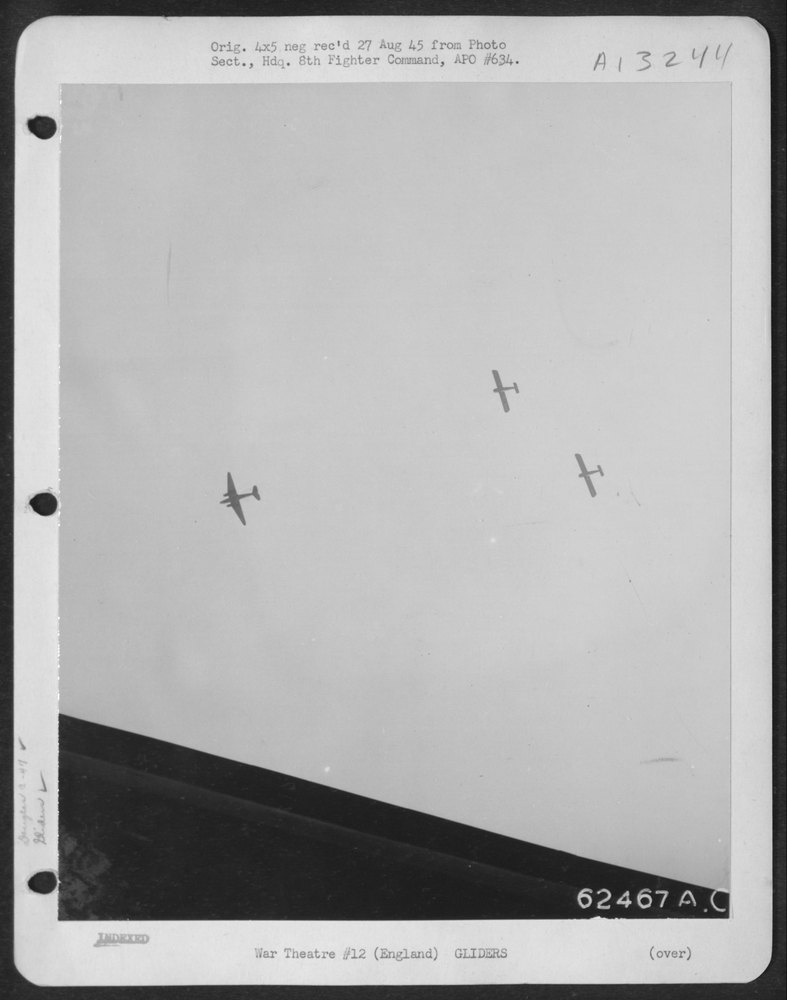 C-47 Skytrain towing gliders to Axis territory