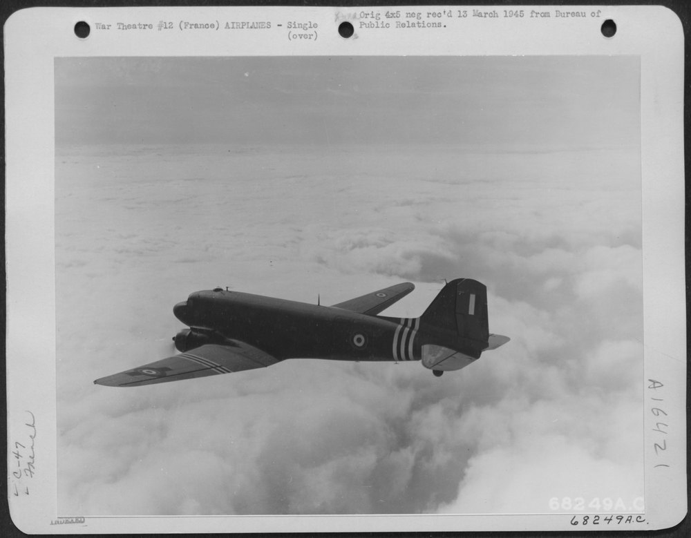 C-47S over English Channel