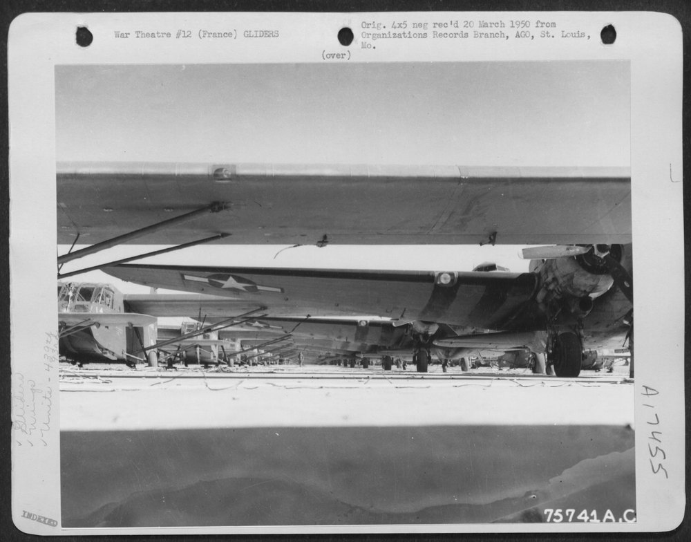 C-47S with gliders in France