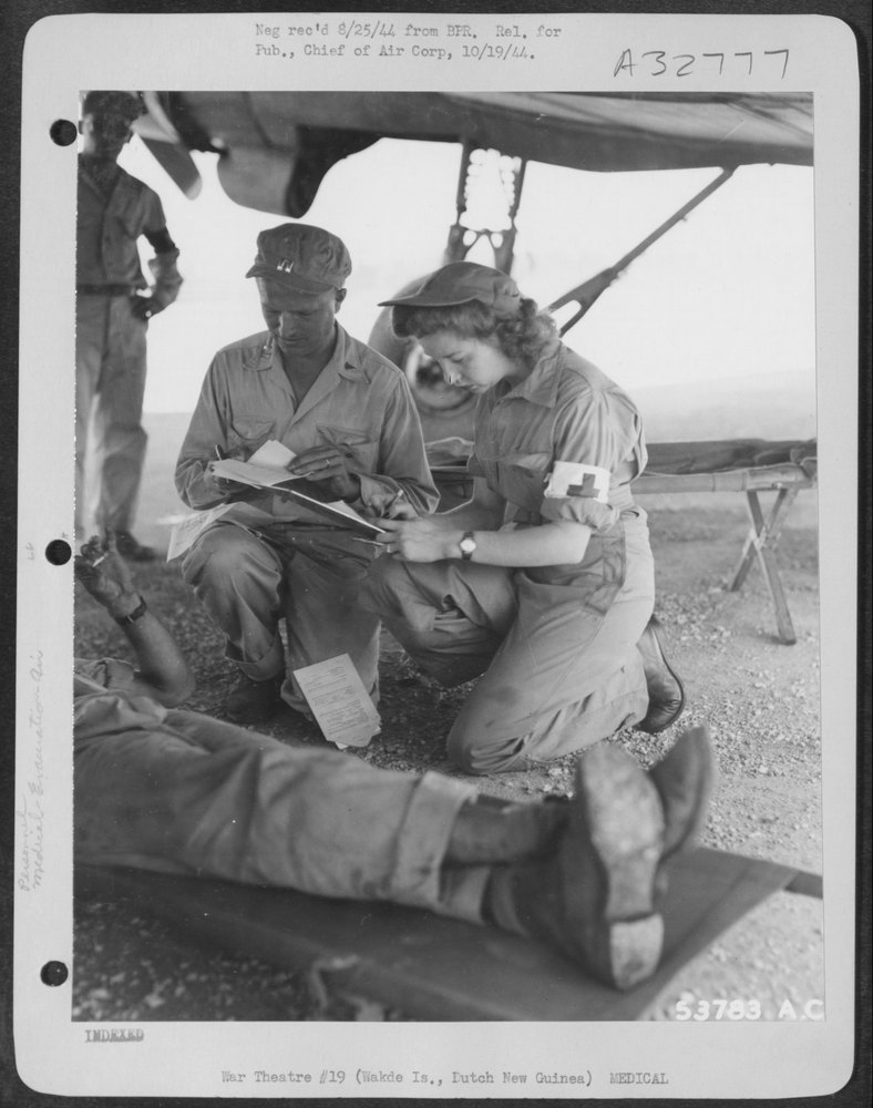 Capt Berg and Lt Thompson on Wakde Island