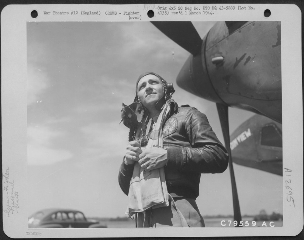Capt Hershel Parsons at Mount Farm