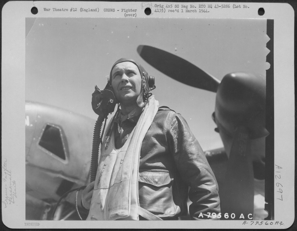 Capt J S Wright at Mount Farm