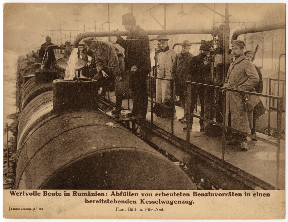 Captured gasoline supplies in Romania being transferred