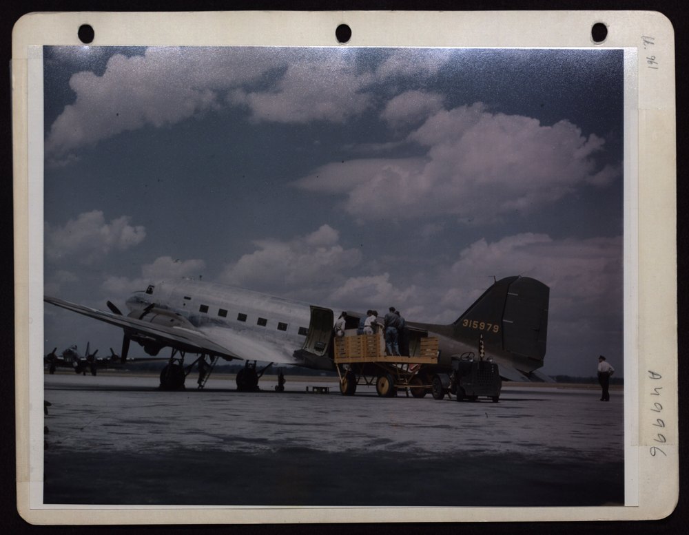 Cargo loaded into C-47