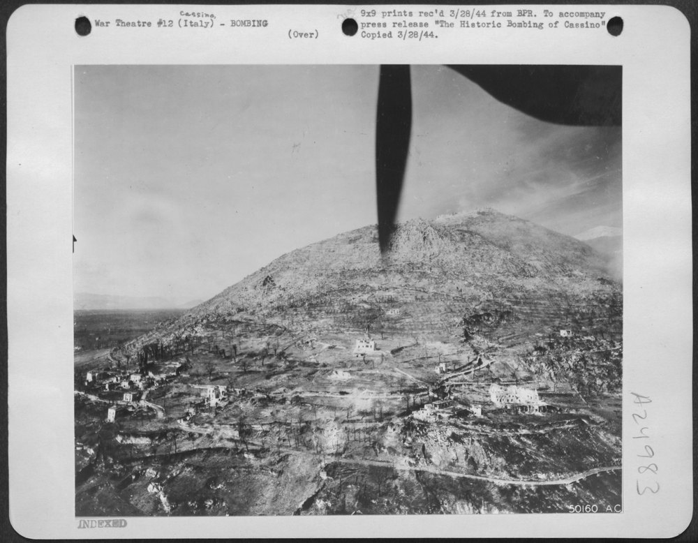 Cassino after Allied bombing