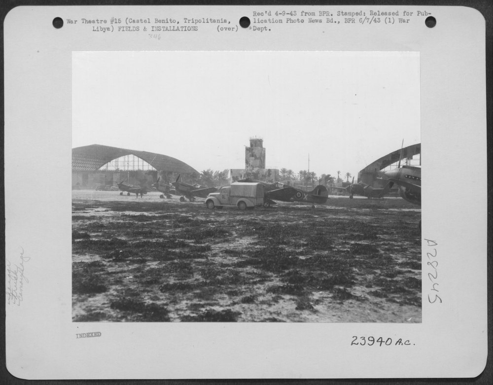 Castel Benito Airdrome in N Africa