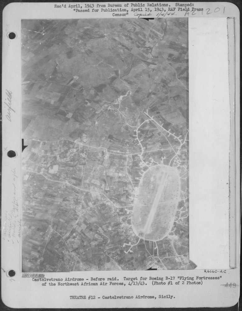 Castelvetrano Airdrome before raid