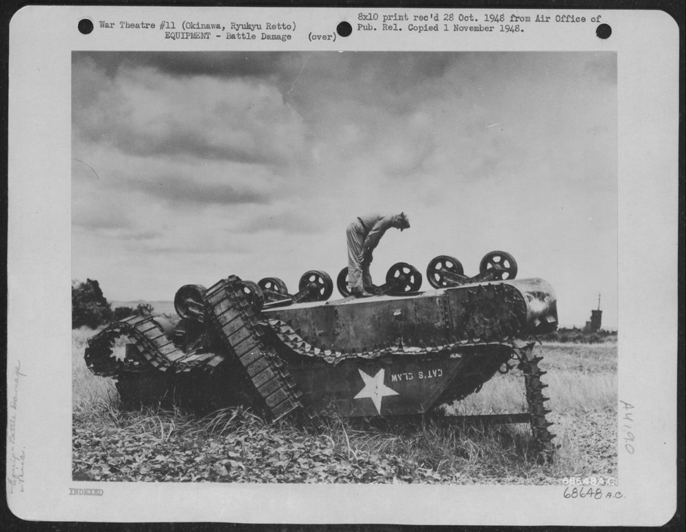Cat's Claw gun on Okinawa