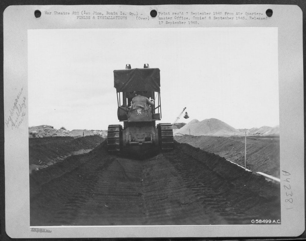 Caterpillar on Iwo Jima