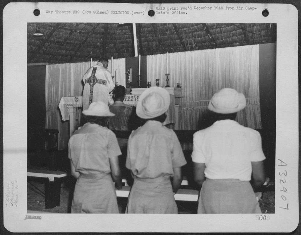 Chaplain Lyons in New Guinea