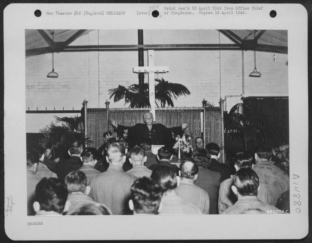Chaplain Reynolds at AAF Station 111