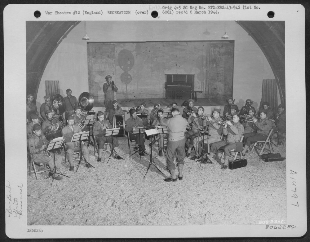 Charles Gillette leads band at East Harling